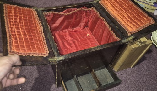 Victorian mahogany fold - mahogany, bi-fold