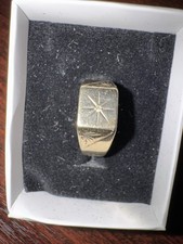 Men signet ring gold 9ct - signet,