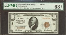 1929 $10 Peoples Natl Bank