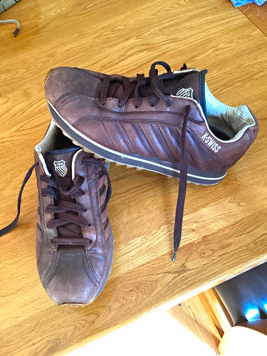 Swiss brown leather low top - brown,