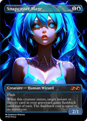 Hatsune miku snapcaster mage - hatsune,