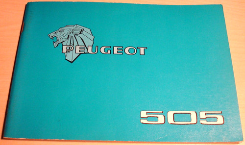 Peugeot 505 handbook w - 505,