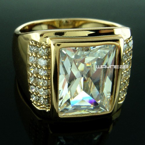 18k yellow gold filled men - 18k,