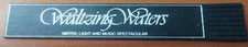 Waltzing Waters ?? Black Vintage Leather Bookmark VGC! B121