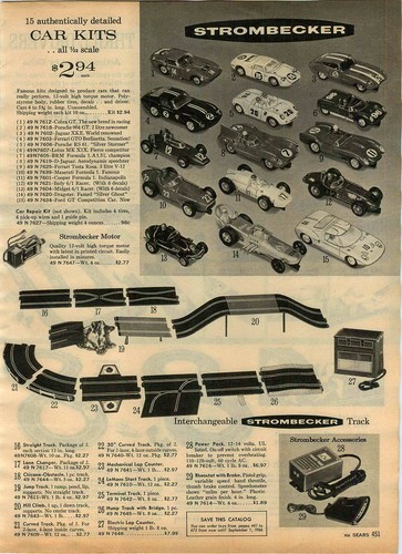 1965 advert strombecker car - strombecker,