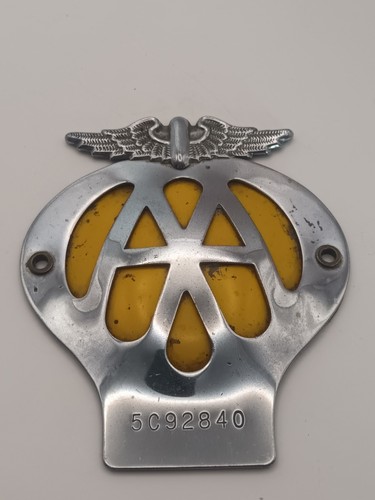 Vintage car grill badge - vintage,