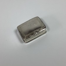Solid Silver Pill Pot Hinged