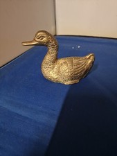 Vintage Brass Swan 