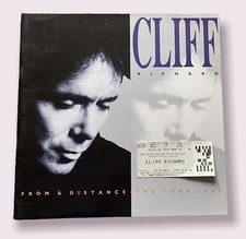 Cliff Richard - From A Distance Tour Programme and ticket stub