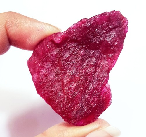 Natural red beryl rough - red,