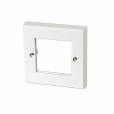 86x86mm MODULAR FACEPLATE - 1 GANG / 2 MODULE 50x50mm