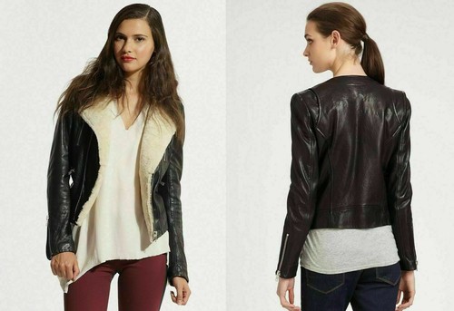 New iro svea leather shearling - new,