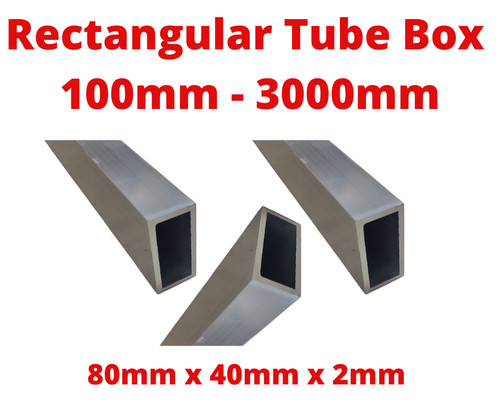 Aluminium rectangular tube - aluminium,