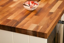 SALE Solid Walnut Kitchen Worktops 3M 4M & Breakfast Bars Solid Wooden Worktops
