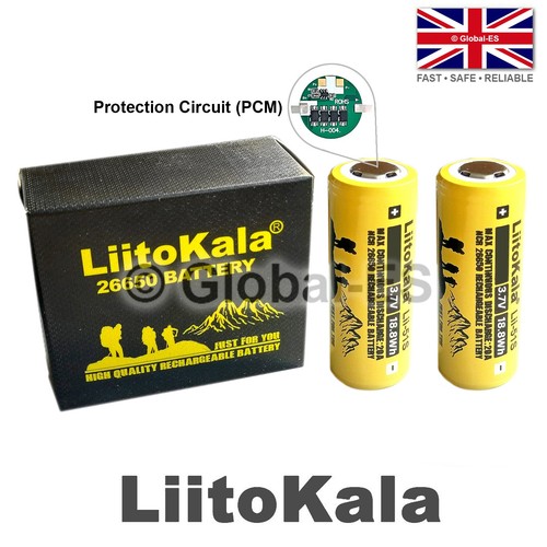 2pcs protected liitokala 26650 - 2pcs,