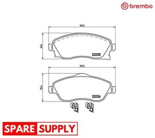 BRAKE PAD SET, DISC BRAKE FOR