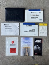 2003 Suzuki Grand Vitara Owners Manual Set with Case OEM parts