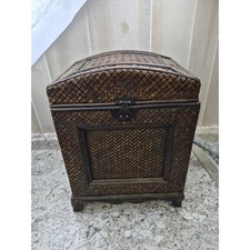 Vintage Woven Bamboo Storage