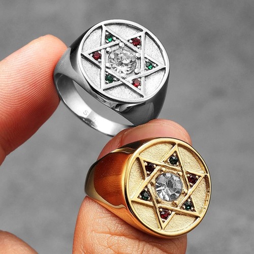 Men silver star david - men's, of