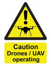 Caution Drones / UAV Operating