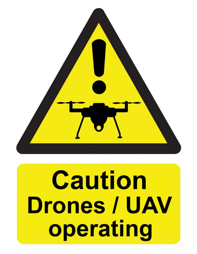 Caution drones uav - drones, /