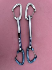 Unused Wildwire Climbing Quickdraws 20cm Sling X2, Blue & White, RRP £40
