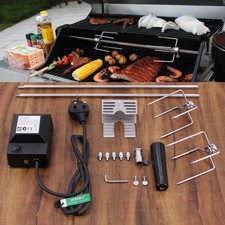 BBQ Rotisserie Spit Kit Skewer