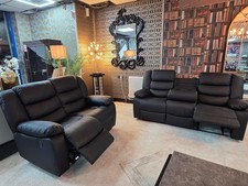 3+2 Leather Recliner Sofa Set