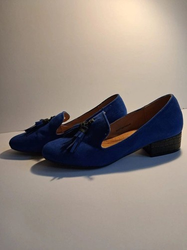 Women blue suede tassel - tu, women’s