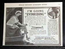 1913 OLD MAGAZINE PRINT AD