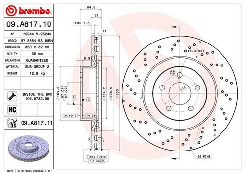A817 brembo brake - 2x,