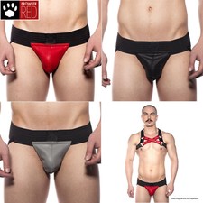 Prowler RED Leather Pouch Jock