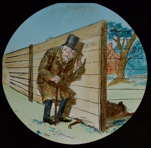 Magic lantern slide the old - slide,