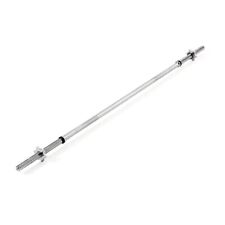 York 5ft Standard 1" Barbell with Spinlock Collars Weight Lifting 1 Inch Bar
