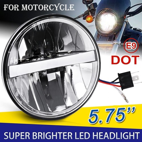 Black led motorcycle - 5.75",