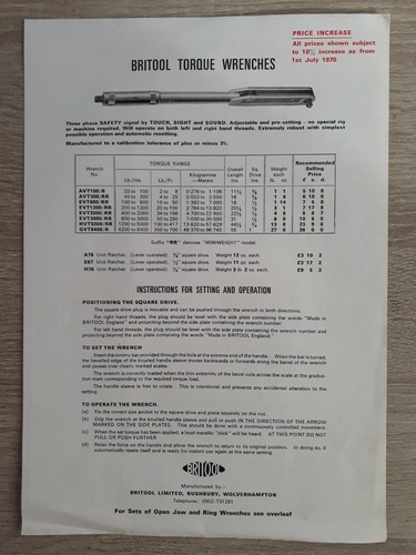 Britool torque wrench - britool, &
