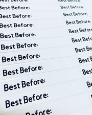 BEST BEFORE STICKERS  | SWEETS