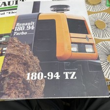 Renault 180-94 TZ turbo tractor  vintage  large fold out page brochure 