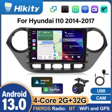 Wireless CarPlay Android 13 Car Radio Stereo GPS NAVI For Hyundai i10 2013-2017