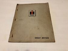 International Harvester. B-46 Pick Up Baler School 1960. Course & Certificate.