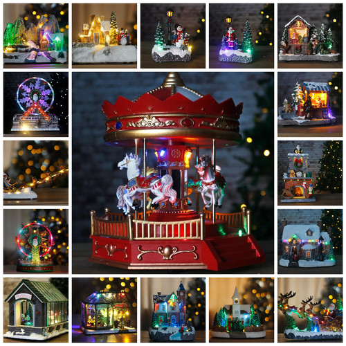 Christmas village nativity - christmas,