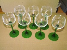French tall wine glasses with