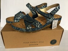 Pavers Blue Floral Hook Loop