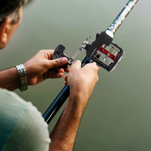 Trolling reels equipped - equipped, with