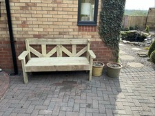 Hand Made Wooden Bench Seat