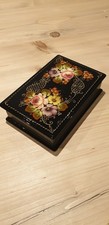 Vintage Russian Lacquer Box Hand Painted, Signed by Artist