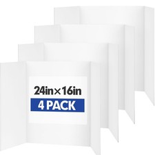 Trifold Poster Board,4 Pack