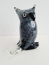 Vintage glass owl figurine - owl,