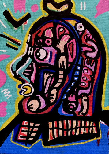 Hasworld acrylic unframed - ,