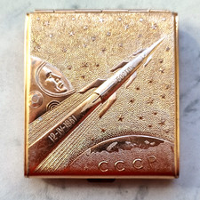Cigarette case. Yuri Gagarin's
